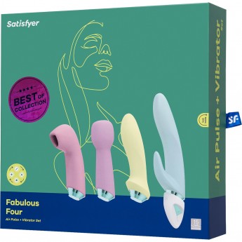 Набор вибраторов SATISFYER Fabulous Four, силикон, ассорти Набор вибраторов SATISFYER Fabulous Four, силикон, ассорти